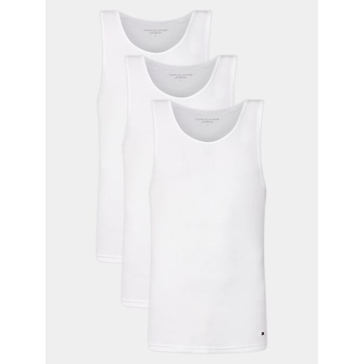 Tommy Hilfiger Komplet 3 tank topów UM0UM03179 Biały Slim Fit ze sklepu MODIVO w kategorii T-shirty męskie - zdjęcie 182709694