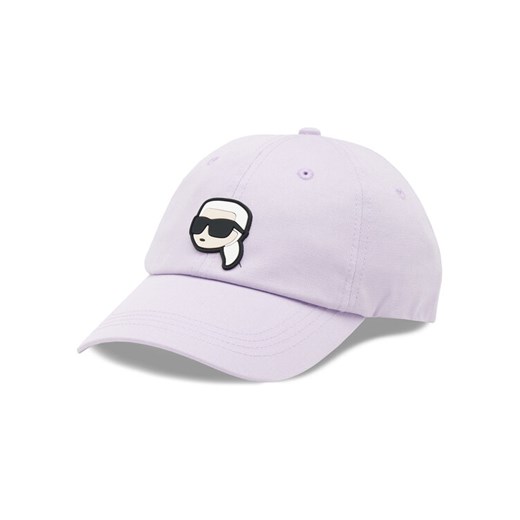 KARL LAGERFELD Czapka z daszkiem 230W3401 Fioletowy ze sklepu MODIVO w kategorii Czapki z daszkiem damskie - zdjęcie 182709714