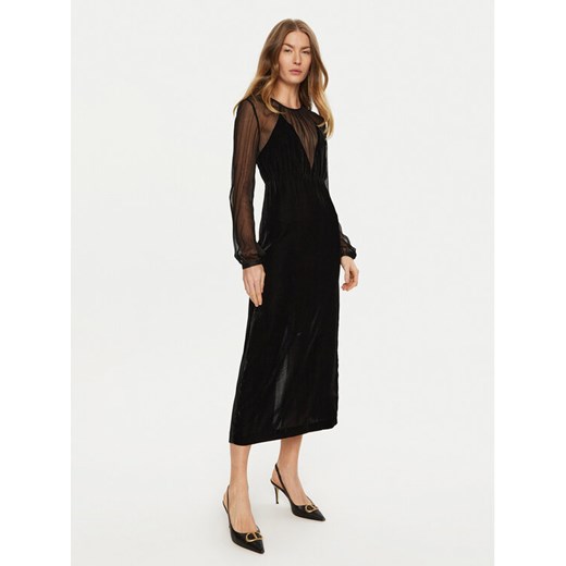 TWINSET Sukienka koktajlowa 242TT2180 Czarny Slim Fit ze sklepu MODIVO w kategorii Sukienki - zdjęcie 182709723