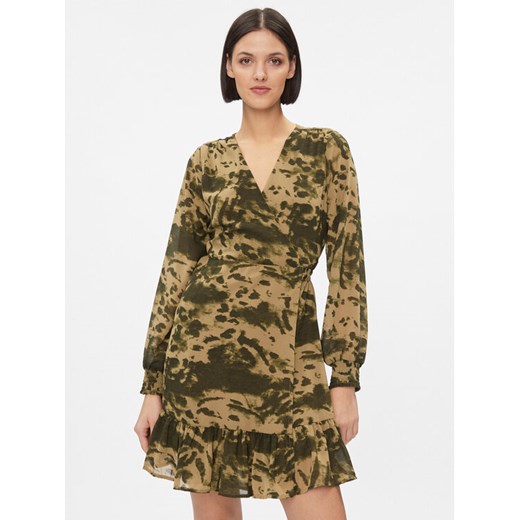 ONLY Sukienka codzienna 15273459 Brązowy Regular Fit ze sklepu MODIVO w kategorii Sukienki - zdjęcie 182709791
