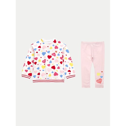 Guess Komplet bluza i legginsy K4YG01 KA6R3 Kolorowy Regular Fit ze sklepu MODIVO w kategorii Komplety dziewczęce - zdjęcie 182709824