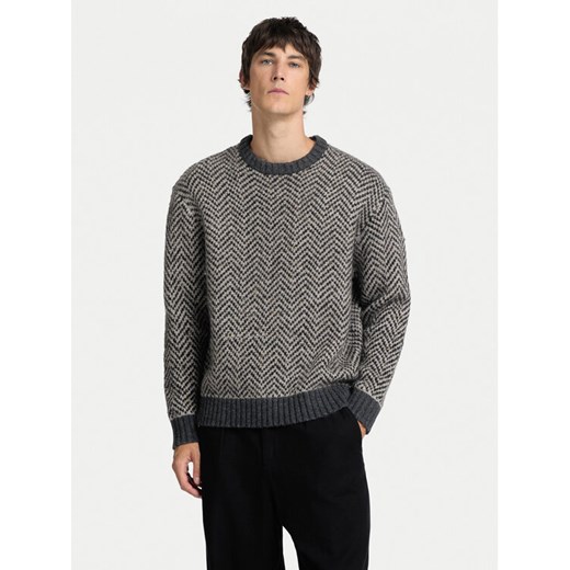 Selected Homme Sweter 16094589 Szary Regular Fit ze sklepu MODIVO w kategorii Swetry męskie - zdjęcie 182709980