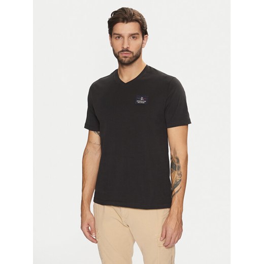 Aeronautica Militare T-Shirt 242TS2333J662 Czarny Regular Fit ze sklepu MODIVO w kategorii T-shirty męskie - zdjęcie 182709982