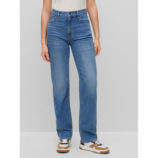 Boss Jeansy Ada 50489824 Niebieski Straight Leg ze sklepu MODIVO w kategorii Jeansy damskie - zdjęcie 182710052