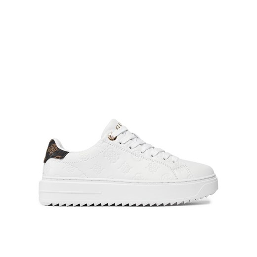 Guess Sneakersy Denesa4 FLPDS4 FAL12 Biały ze sklepu MODIVO w kategorii Trampki damskie - zdjęcie 182710063
