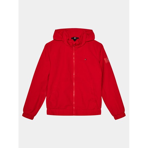 Tommy Hilfiger Wiatrówka Essential Jacket KB0KB09104 Czerwony Regular Fit Tommy Hilfiger 4Y MODIVO