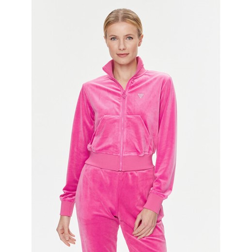 Guess Bluza V3BQ22 KBXI2 Różowy Regular Fit ze sklepu MODIVO w kategorii Bluzy damskie - zdjęcie 182710184