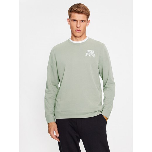 Under Armour Bluza Ua Rival Terry Graphic Crew 1379764 Zielony Loose Fit ze sklepu MODIVO w kategorii Bluzy męskie - zdjęcie 182710234