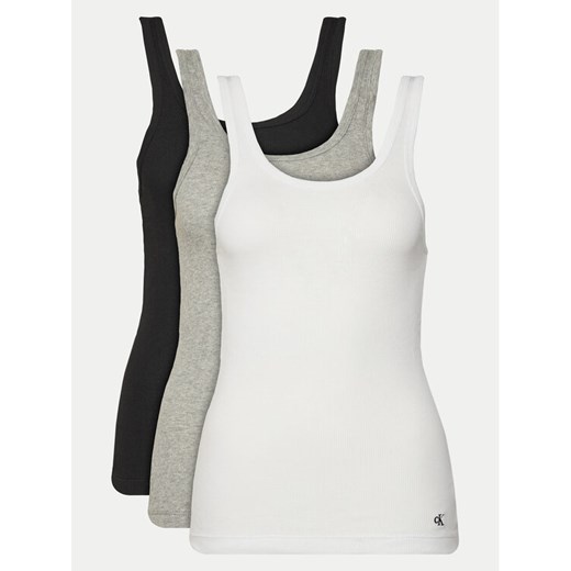 Calvin Klein Underwear Komplet 3 topów LV00QS7493 Kolorowy Regular Fit ze sklepu MODIVO w kategorii Bluzki damskie - zdjęcie 182710241