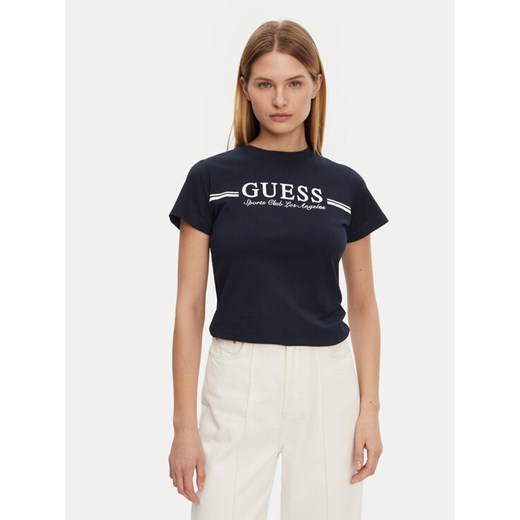 Guess T-Shirt V5GI03 I3Z14 Granatowy Regular Fit ze sklepu MODIVO w kategorii Bluzki damskie - zdjęcie 182710282