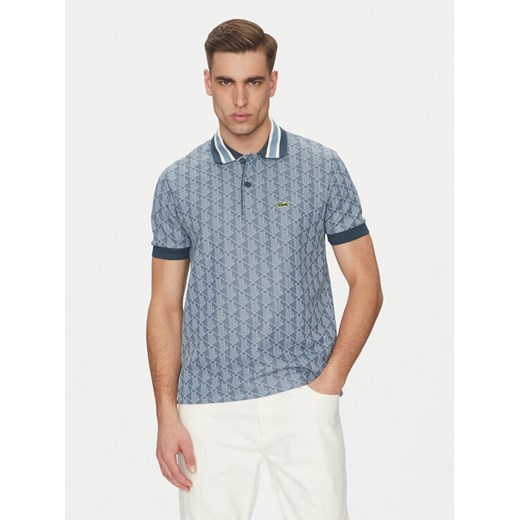 Lacoste Polo DH1417 Niebieski Regular Fit Lacoste 5 MODIVO