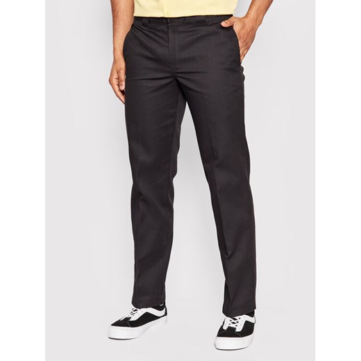 Dickies Spodnie materiałowe Work DK0A4XK9BLK Czarny Slim Fit ze sklepu MODIVO w kategorii Spodnie męskie - zdjęcie 182710400