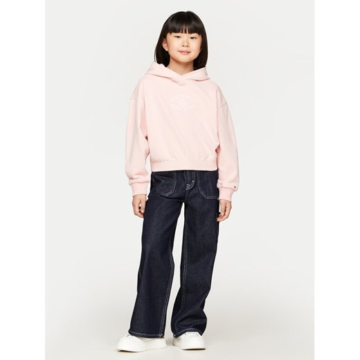 Tommy Hilfiger Bluza Monotype KG0KG08033 Różowy Relaxed Fit ze sklepu MODIVO w kategorii Bluzy dziewczęce - zdjęcie 182710481