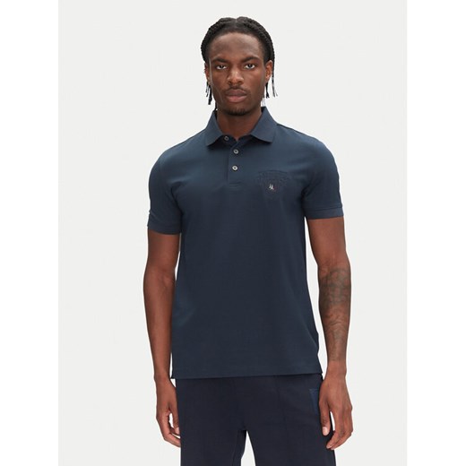 Aeronautica Militare Polo 251PO1863J682 Granatowy Regular Fit ze sklepu MODIVO w kategorii T-shirty męskie - zdjęcie 182710553