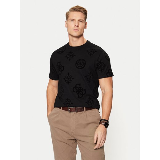 Guess T-Shirt M5RI46 KBW41 Czarny Regular Fit ze sklepu MODIVO w kategorii T-shirty męskie - zdjęcie 182710573