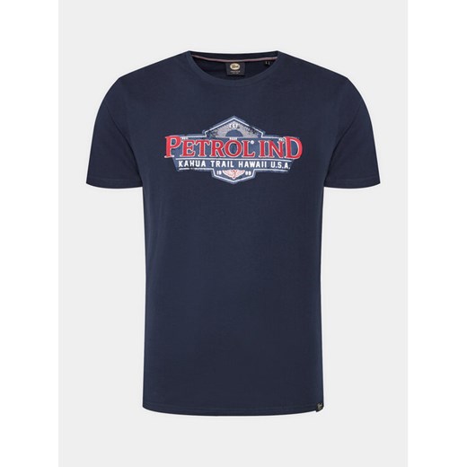 Petrol Industries T-Shirt M-1040-TSR602 Granatowy Regular Fit ze sklepu MODIVO w kategorii T-shirty męskie - zdjęcie 182710590