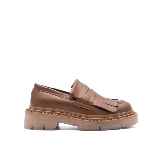 Badura Loafersy SINES-23FW110-V Brązowy ze sklepu MODIVO w kategorii Półbuty damskie - zdjęcie 182710591