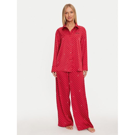 Guess Piżama O4BX16 WEFC2 Czerwony Relaxed Fit ze sklepu MODIVO w kategorii Piżamy damskie - zdjęcie 182710604