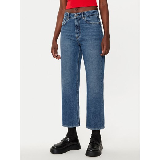 HUGO Jeansy Gilissi 50524883 Niebieski Straight Leg ze sklepu MODIVO w kategorii Jeansy damskie - zdjęcie 182710653