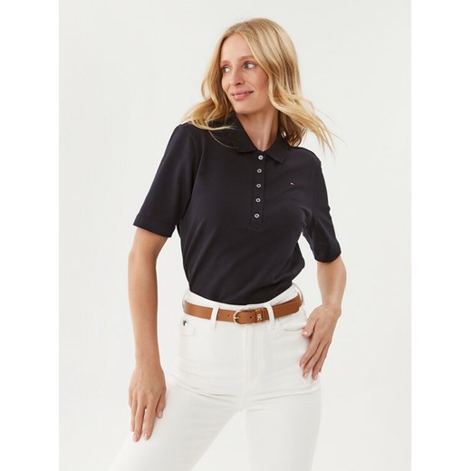 Tommy Hilfiger Polo Polo 1985 WW0WW37820 Granatowy Regular Fit ze sklepu MODIVO w kategorii Bluzki damskie - zdjęcie 182710654
