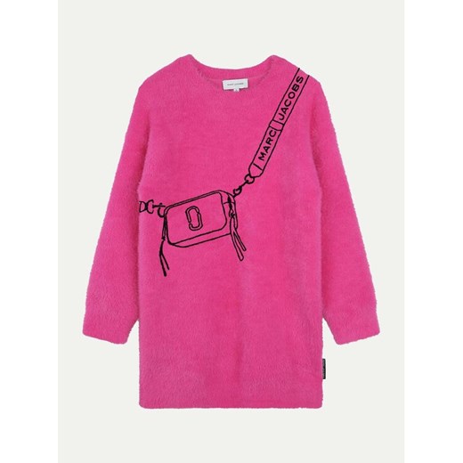 Marc Jacobs Sukienka dzianinowa W60386 D Różowy Regular Fit ze sklepu MODIVO w kategorii Sukienki dziewczęce - zdjęcie 182710724