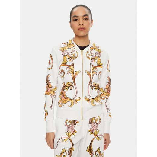 Versace Jeans Couture Bluza 78HAI3P6 Biały Regular Fit ze sklepu MODIVO w kategorii Bluzy damskie - zdjęcie 182710831