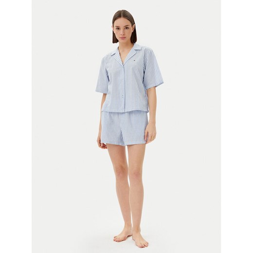 Tommy Hilfiger Piżama UW0UW05799 Błękitny Regular Fit ze sklepu MODIVO w kategorii Piżamy damskie - zdjęcie 182710834