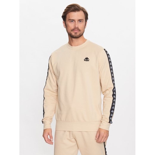 Kappa Bluza 313005 Brązowy Regular Fit ze sklepu MODIVO w kategorii Bluzy męskie - zdjęcie 182710843