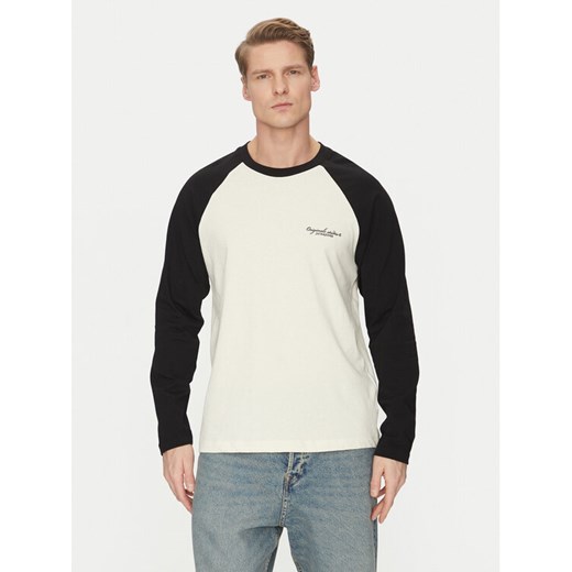 Jack&Jones Longsleeve Boston 12272977 Czarny Relaxed Fit ze sklepu MODIVO w kategorii T-shirty męskie - zdjęcie 182710863