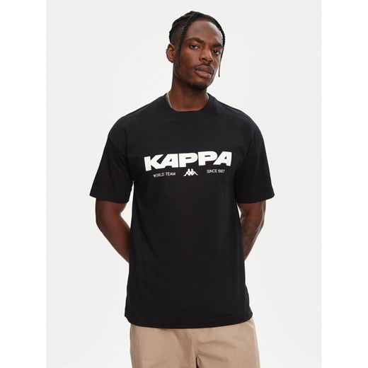 Kappa T-Shirt Nhisso 351S5MW Czarny Regular Fit ze sklepu MODIVO w kategorii T-shirty męskie - zdjęcie 182710894