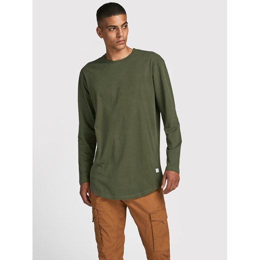 Jack&Jones Longsleeve Noa 12190128 Zielony Loose Fit ze sklepu MODIVO w kategorii T-shirty męskie - zdjęcie 182710941