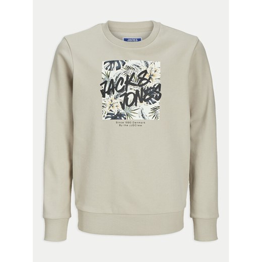Jack&Jones Junior Bluza Hawaii 12269863 Szary Regular Fit ze sklepu MODIVO w kategorii Bluzy chłopięce - zdjęcie 182710980
