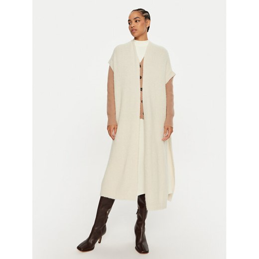 Dixie Kardigan M277K007A Biały Relaxed Fit ze sklepu MODIVO w kategorii Swetry damskie - zdjęcie 182710984