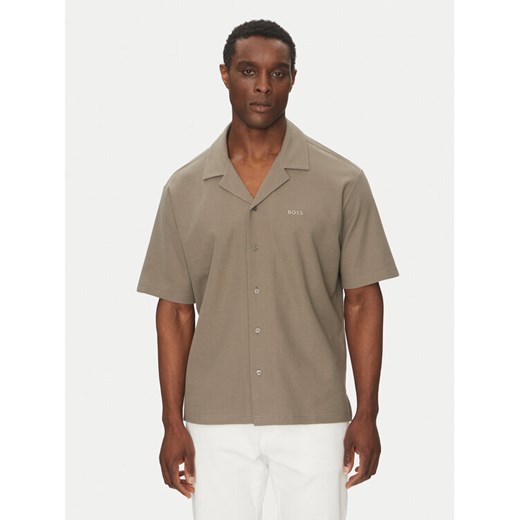 BOSS Koszula 50536745 Beżowy Relaxed Fit ze sklepu MODIVO w kategorii Koszule męskie - zdjęcie 182710993