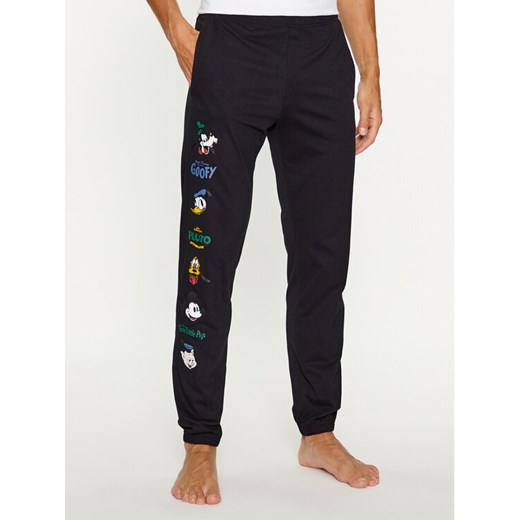 United Colors Of Benetton Spodnie piżamowe 3VR54F00K Czarny Regular Fit ze sklepu MODIVO w kategorii Piżamy męskie - zdjęcie 182711021