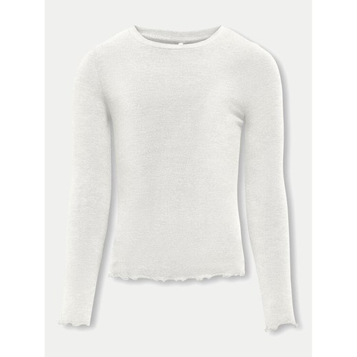 Kids ONLY Bluzka 15331400 Biały Slim Fit ze sklepu MODIVO w kategorii Bluzki dziewczęce - zdjęcie 182711052
