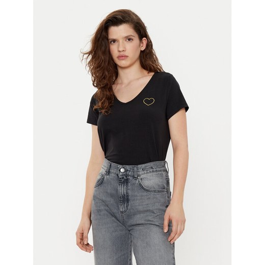 Pieces T-Shirt New Billy 17102921 Czarny Regular Fit ze sklepu MODIVO w kategorii Bluzki damskie - zdjęcie 182711062