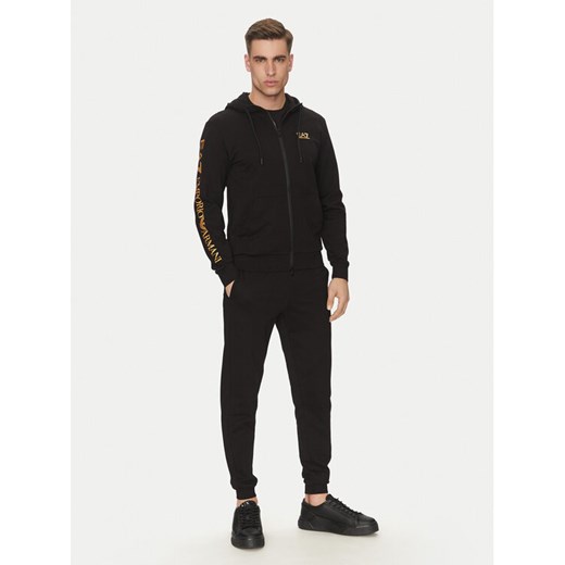 EA7 Emporio Armani Dres 7M001107 AF13512 MC004 Czarny Regular Fit ze sklepu MODIVO w kategorii Dresy męskie - zdjęcie 182711092