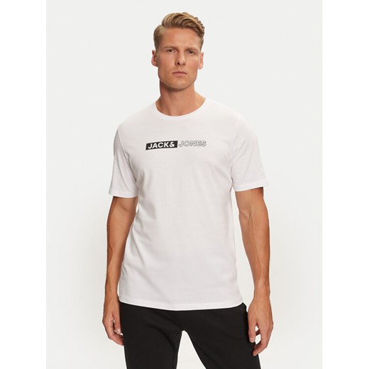 Jack&Jones T-Shirt Corp 12233999 Biały Standard Fit ze sklepu MODIVO w kategorii T-shirty męskie - zdjęcie 182711162