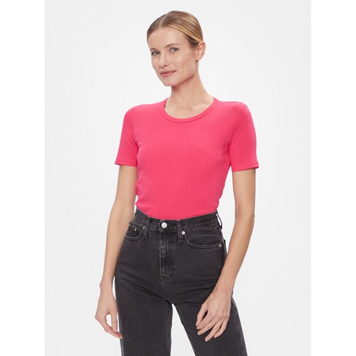 United Colors Of Benetton T-Shirt 3GA2E16A0 Różowy Regular Fit ze sklepu MODIVO w kategorii Bluzki damskie - zdjęcie 182711192