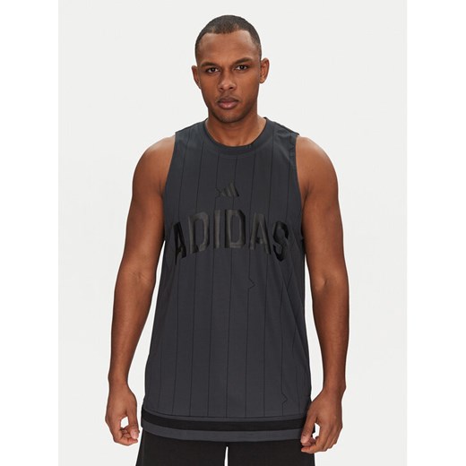 adidas Tank top Seasonal Essentials US Sport JD8104 Szary Regular Fit ze sklepu MODIVO w kategorii T-shirty męskie - zdjęcie 182711322
