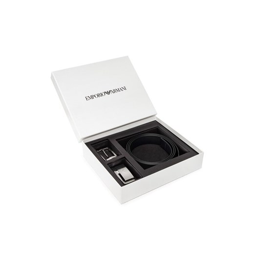 Emporio Armani Pasek Męski Y4S498 YLP4E 81519 Czarny ze sklepu MODIVO w kategorii Paski męskie - zdjęcie 182711340