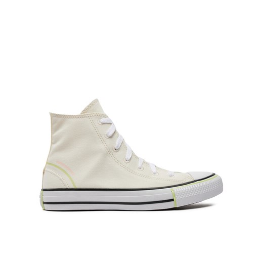 Converse Trampki Chuck Taylor All Star Color Pop Hi A07592C Beżowy ze sklepu MODIVO w kategorii Trampki damskie - zdjęcie 182711354