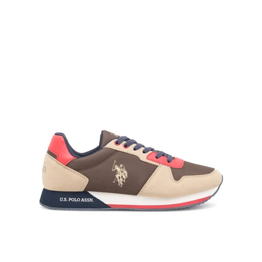 U.S. Polo Assn. Sneakersy NOBIL011M/CNH1 Khaki ze sklepu MODIVO w kategorii Buty sportowe męskie - zdjęcie 182711374