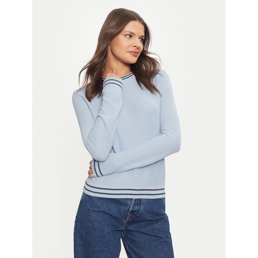 United Colors Of Benetton Sweter 1SMYE10B8 Niebieski Regular Fit ze sklepu MODIVO w kategorii Swetry damskie - zdjęcie 182711411