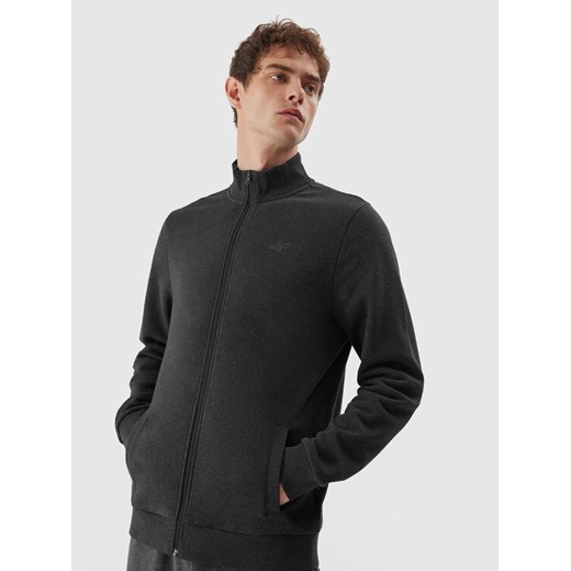 4F Bluza 4FAW23TSWSM693 Szary Regular Fit ze sklepu MODIVO w kategorii Bluzy męskie - zdjęcie 182711441