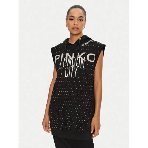 PINKO Bluza Maggiore 103055 A1LU Czarny Relaxed Fit ze sklepu MODIVO w kategorii Bluzy damskie - zdjęcie 182711472
