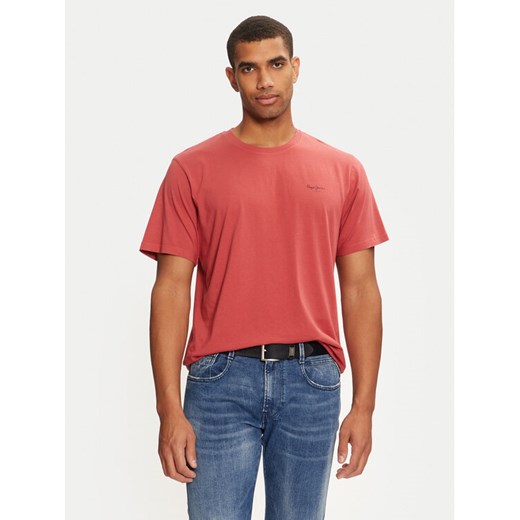 Pepe Jeans T-Shirt Jacko PM508664 Czerwony Regular Fit ze sklepu MODIVO w kategorii T-shirty męskie - zdjęcie 182711474
