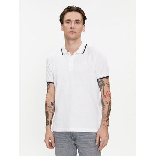 Geox Polo M4510Q T2649 F1492 Biały Regular Fit ze sklepu MODIVO w kategorii T-shirty męskie - zdjęcie 182711553