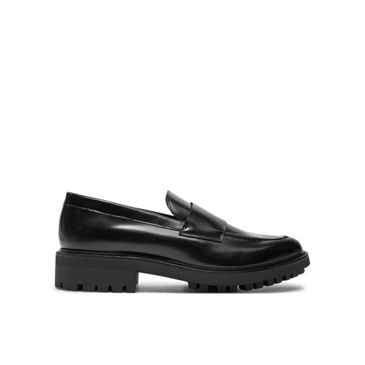 Calvin Klein Loafersy Moccasin W/ Band HM0HM01833 Czarny ze sklepu MODIVO w kategorii Półbuty męskie - zdjęcie 182711651